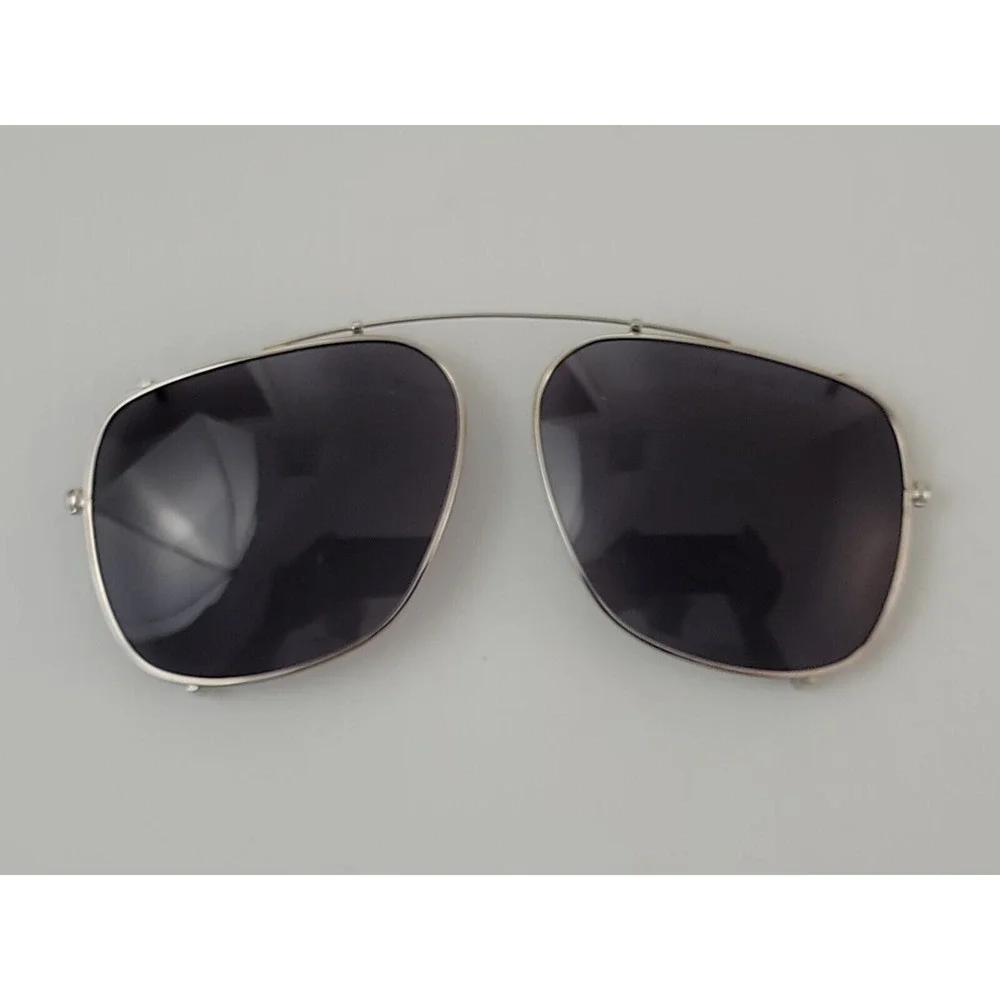 Tura C‎ 705 Milan Gray Rhodium Clip On Sunglasses 56mm Vintage Japan NOS